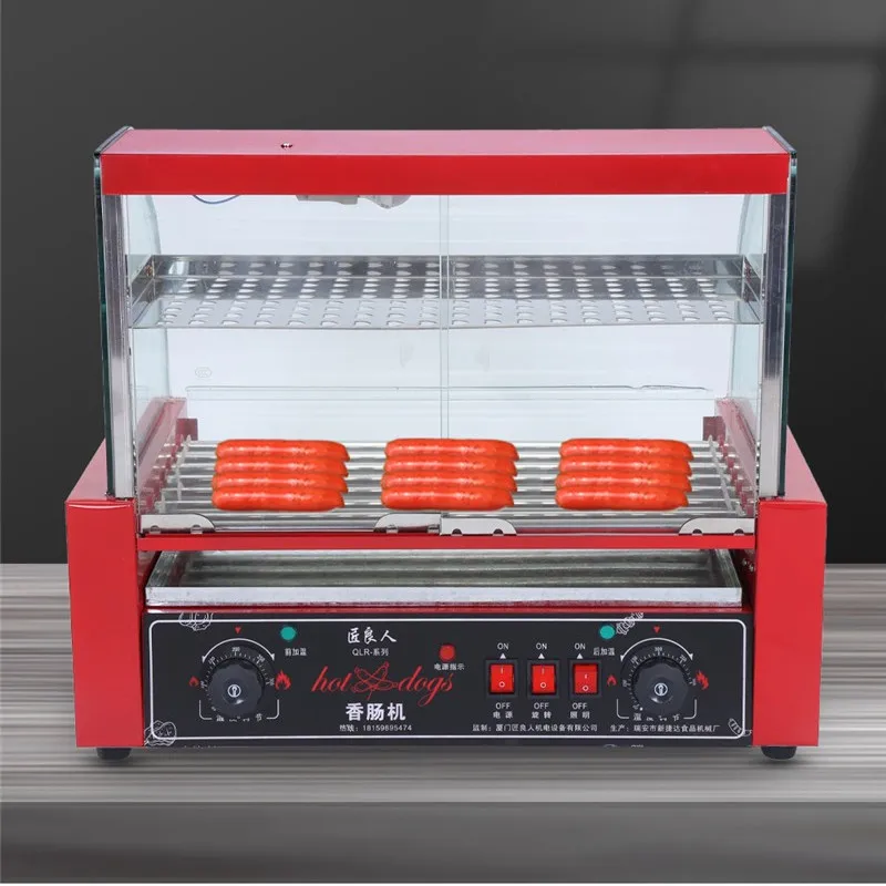 

Sausage Roaster Commercial Hot Dog Machine Full Automatic Small Sausage Roaster Desktop Constant Temperature Sausage Roaster