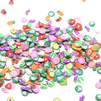 

Happy Monkey Slime Additives Supplies100g/500g Polymer Clay Fruit Vegetables Sprinkles For Fluffy Cloud Clear Slime Clay