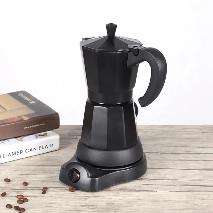 220v Electric Mocha Pot 300ml Aluminum 