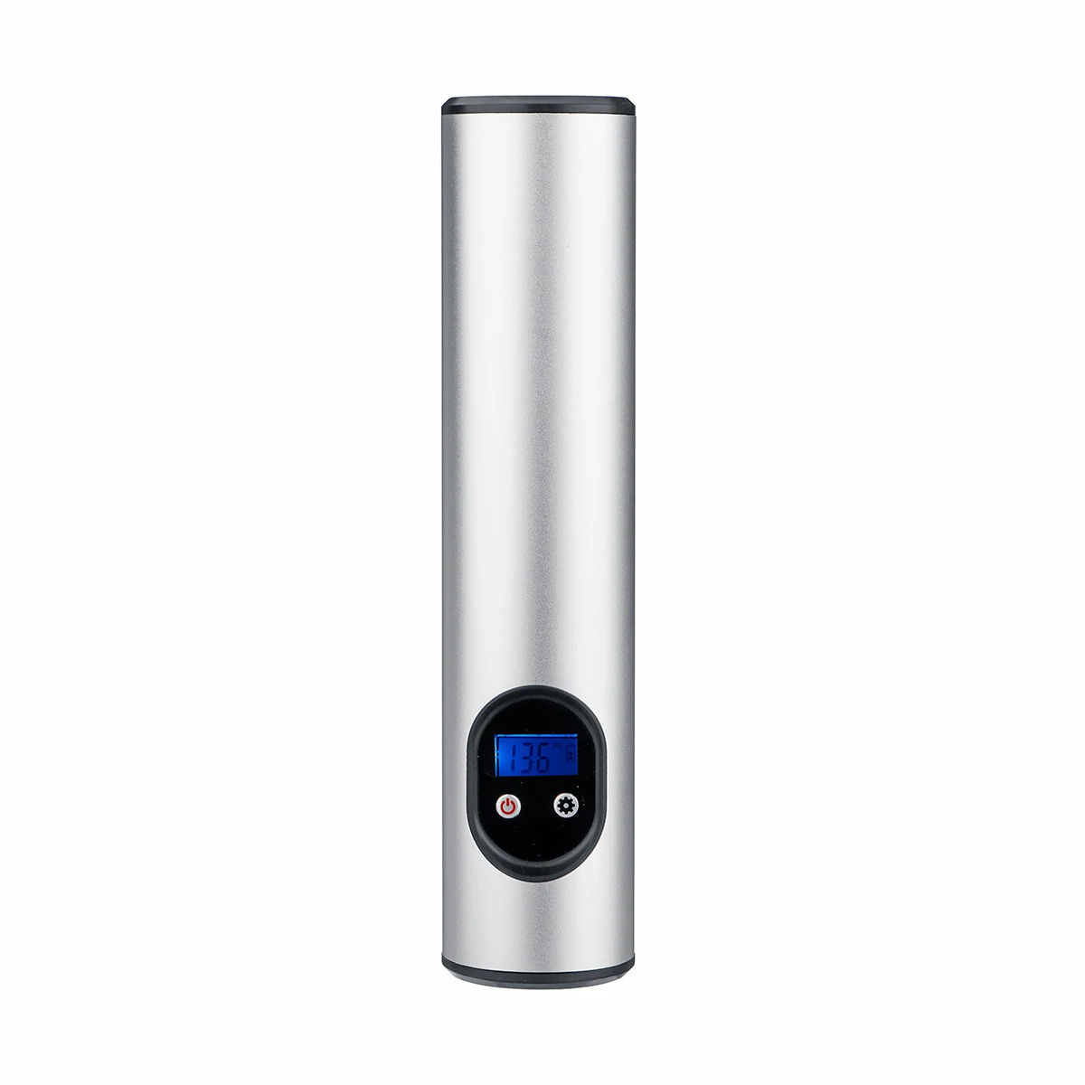 Silvery 150 фунтов/кв. дюйм 6000 мАч USB интерфейс портативный воздушный компрессор надувной насос с ЖК-дисплеем для автомобильных велосипедов шины Мячи плавательный круг - Название цвета: Silvery