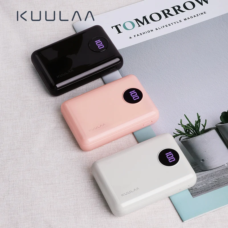 Купить KUULAA power Bank 10000 мАч портативное зарядное устройство для быстрой зарядки двойной USB | Power Bank (4000093843883)
