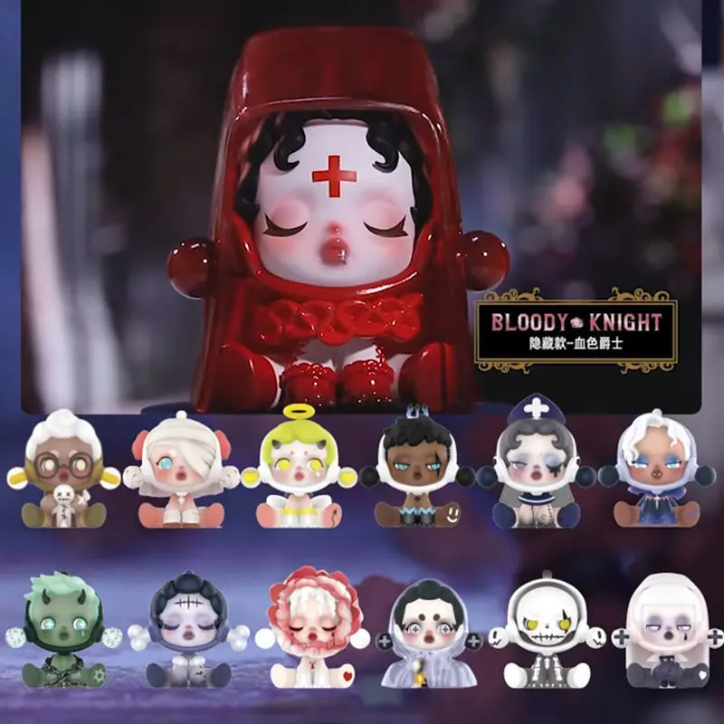 

POPMART SkullPanda старинный замок серии аниме глухая коробка Surprise Box оригинальная экшн-фигурка мультяшная модель подарок коллекция игрушек