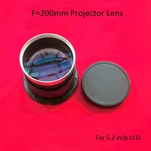 Haute définition F200 bricolage projecteur lentille en verre pour 5.2/5.5 pouces projecteur/projection verre à faire soi-même lentille home cinema(China)
