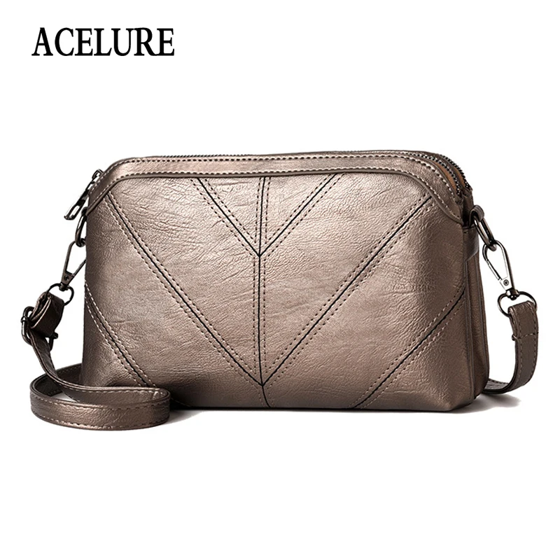 

ACELURE Simple Style All-match Fashion Ladies Flap PU Leather Small Designer Bags Purse Women Mini Shoulder Crossbody Bags