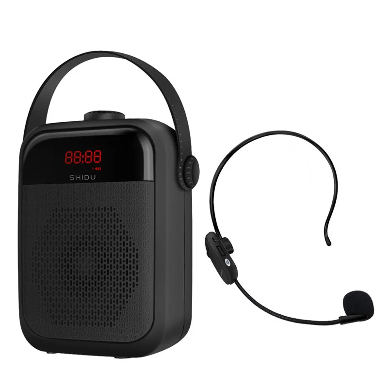 

25W Portable Bluetooth 5.0 Audio Speaker Voice Amplifier With UHF Wireless Microphone Function Recording TWS FM TF Card USB Port