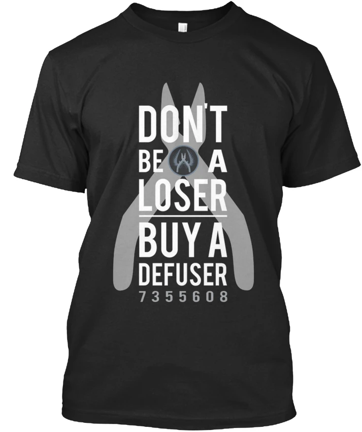 Купить Defuser Csgo-don Be A Loser 7355608 Na Premium Tee T-Shirt | Мужская одежда