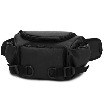 

Men'S Pockets Pockets Nylon Waterproof Belt Bag Travel Riding Motorcycle Multi-Function Small Bag