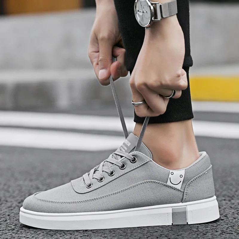 

2019 Spring Summer New Style Men Casual Flax Cloth Shoes Korean-style Trend Cool Versatile Students Teenager Skate Shoes