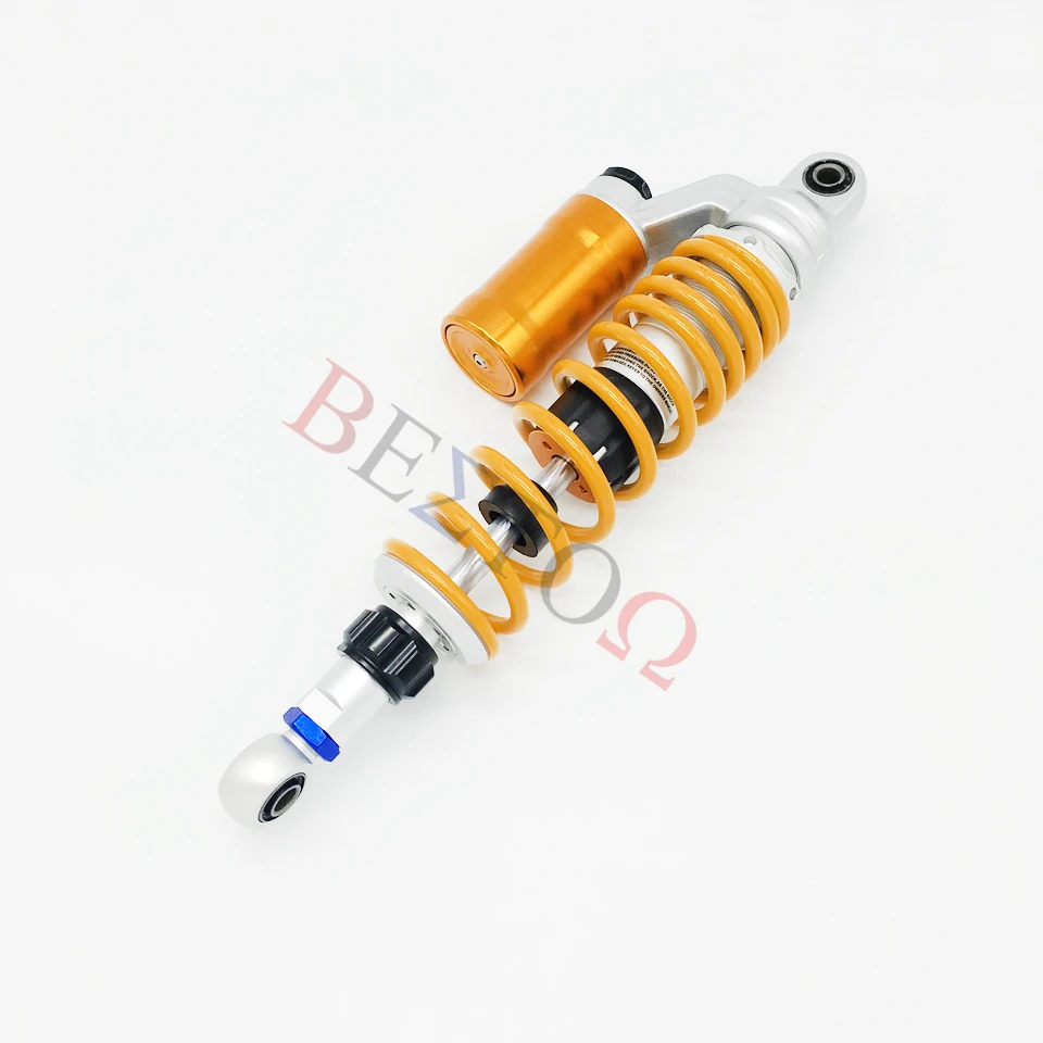 HXHN Universal Shock Absorbers 310mm 330mm 340mm 350mm Motorcycle Rear Modified Damping Adjustable Round Rebound Damping Shock Rear Axle Shock Absorber Color : 340mm