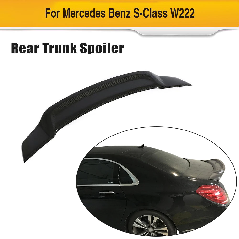 Автомобильная модель для Mercedes Benz S Class W222 Sedan 2014 2019 заднее крыло из углеродного