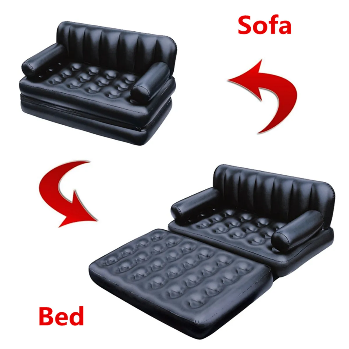 Outdoor Furniture Inflatable Garden Sofa Lounge Blow Up Double Air Bed Multifunction Couch Camping Mattress Airbed for 2 People Outdoor Furniture Inflatable Garden Sofa Lounge Blow Up Double Air Bed Multifunction Couch Camping Mattress Airbed for 2 People