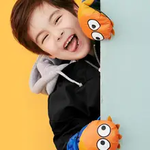 Детские зимние лыжные штаны с героями мультфильмов милые перчатки на открытом воздухе Водонепроницаемый ветрозащитная теплая зимняя кофта зимняя рукавица двойной Слои толстые теплые перчатки