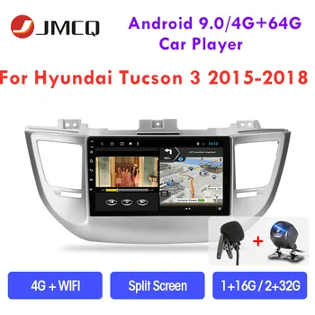

JMCQ Android 9.0 Car Radio For Hyundai Tucson 3 2015-2018 Multimedia GPS Video Player 2 Din 2+32G Stereo Split Screen With Frame