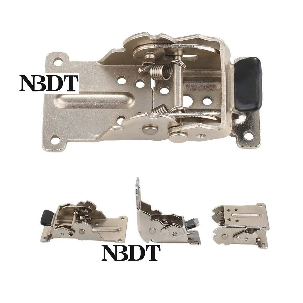 2pcs 90 180 Degrees Double Lock Folding Hinge With Screws Furniture Leg