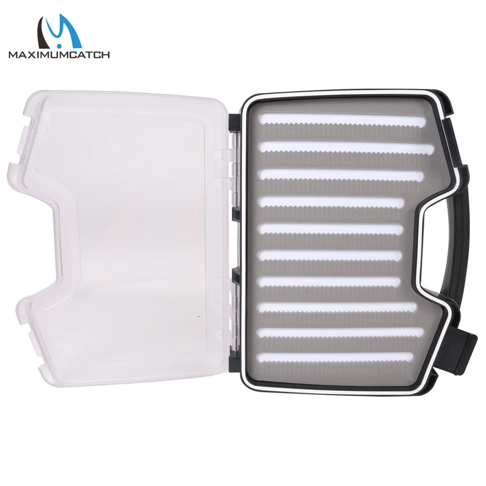 Boite de p??che,bo?�te de p??che ?� la mouche Maxcatch,?�tanche,avec fente-facile ?� saisir,mousse 