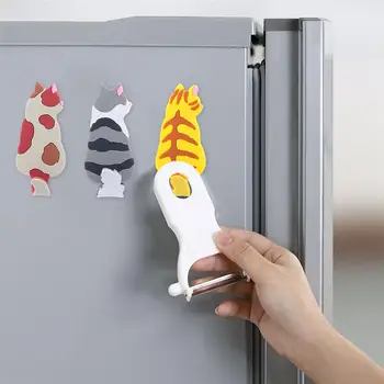 

3Pcs Refrigerator Magnet Hooks Cartoon Animals Refrigerator Sticker Hooks Home Storage Hook Kitchen Organizer Fridge Magnets