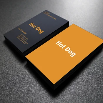 Custom logo business card Surface lamination 300g Double copper paper double-sided full-color printing 1