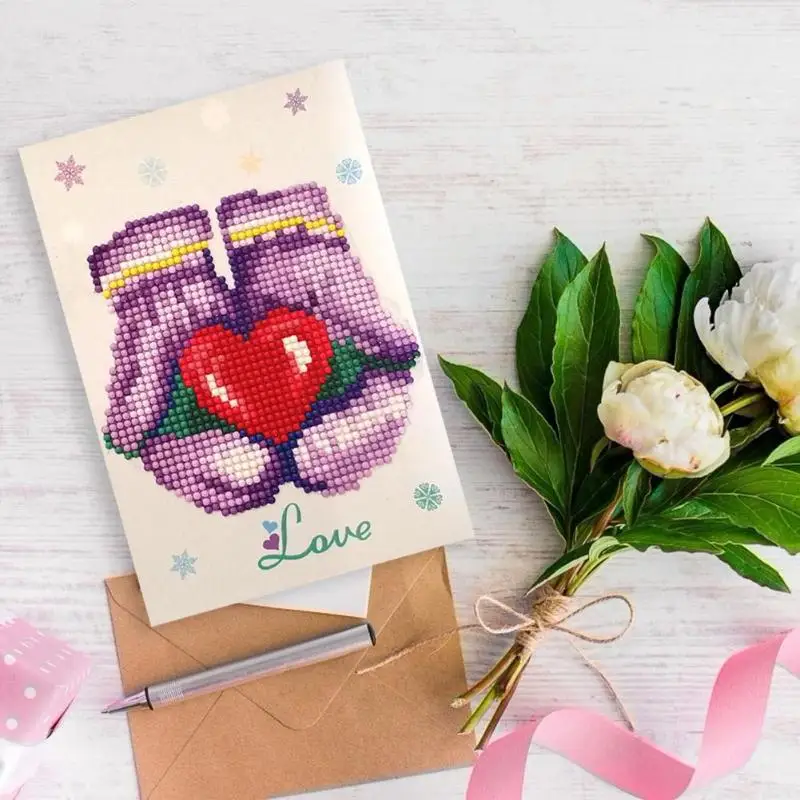 Valentine Decoration Partial Drill Diamond Painting DIY Greeting Card Party Gift Exquisite and Delicate Design Fashion Trend Valentine Decoration Partial Drill Diamond Painting DIY Greeting Card Party Gift Exquisite and Delicate Design Fashion Trend
