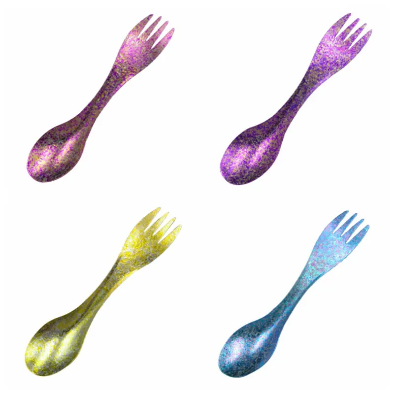

Outing Camping Equipment Titanium Durable Rustproof Titanium Flatware Light Weight Spoon For Outdoor Picnic Travel Tableware