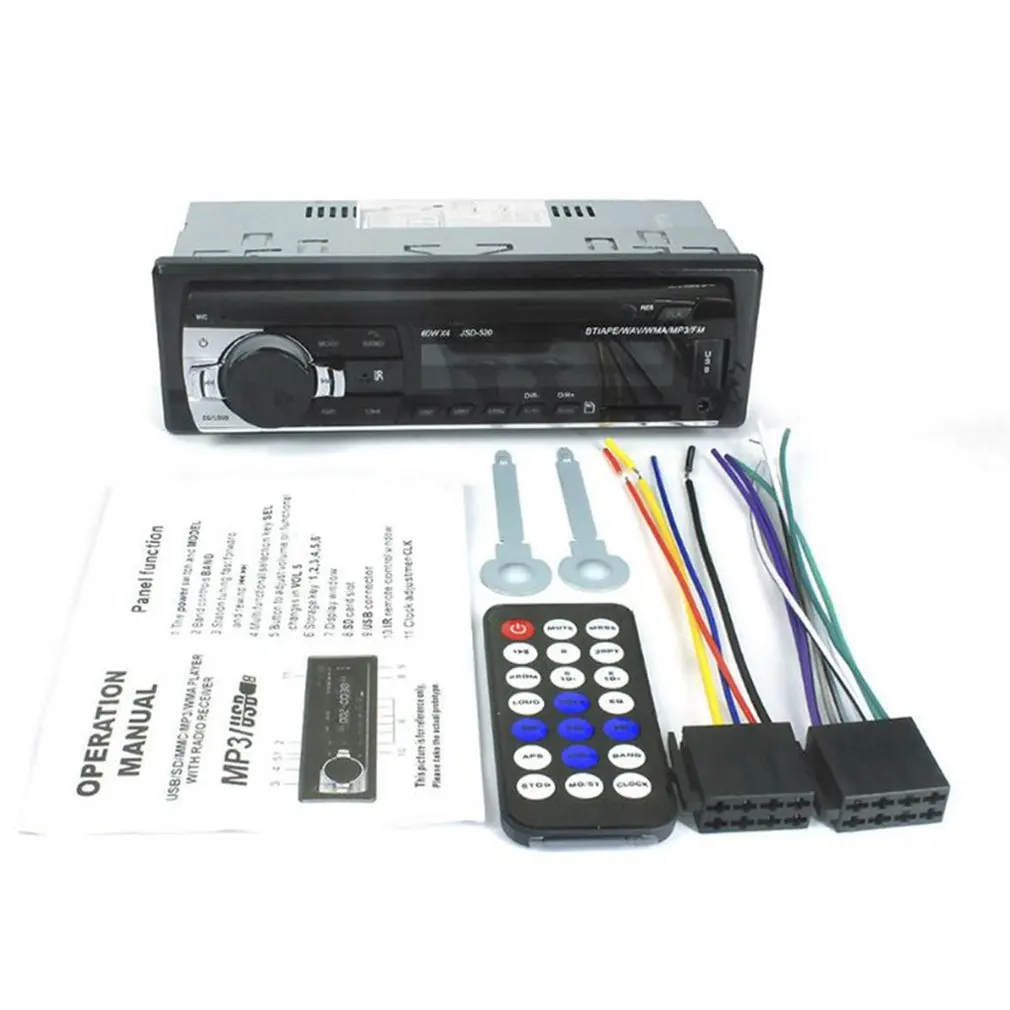 Autoradio Car Stereo Radio FM Aux Input Receiver USB JSD 520 12V In