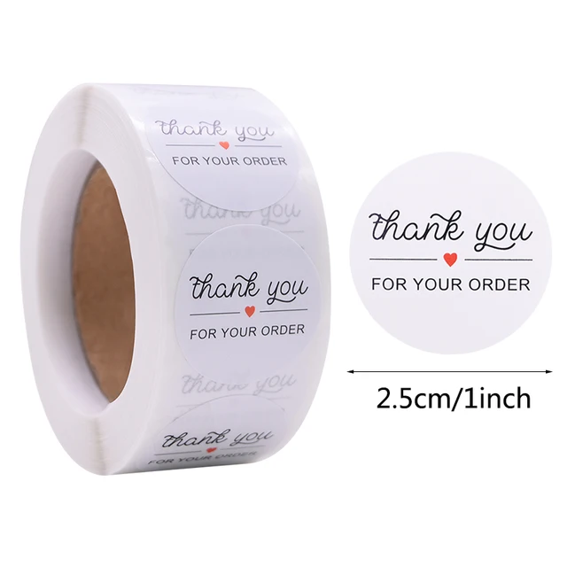 Gift Sealing Stickers 500pcs Thank You Love Design Diary Scrapbooking Stickers Festival Birthday Party Gift Decorations Labels C17