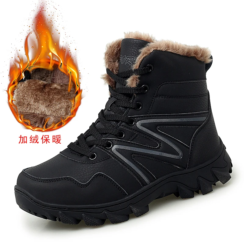 

New arrival Winter Pro-Mountain Outdoor Hiking Shoes For Men Women Add Fur Hiking Boots Walking Warm Training Trekking Footwear