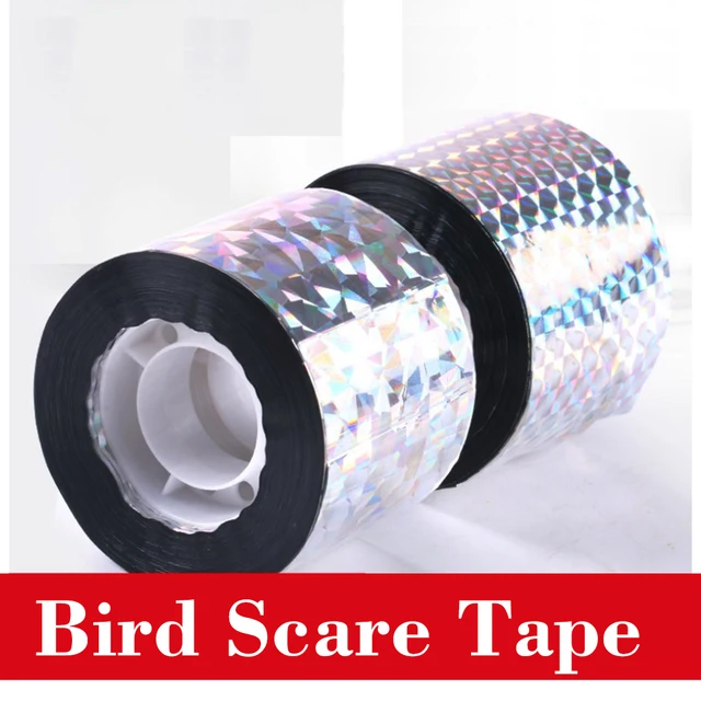 Nagy Hatású Madár Ijesztő Szalag Kültéri, Hogy Távolítsa El A Harkályt, Galambot, Grackles, Fényvisszaverő Szalagtisztító - Image 2