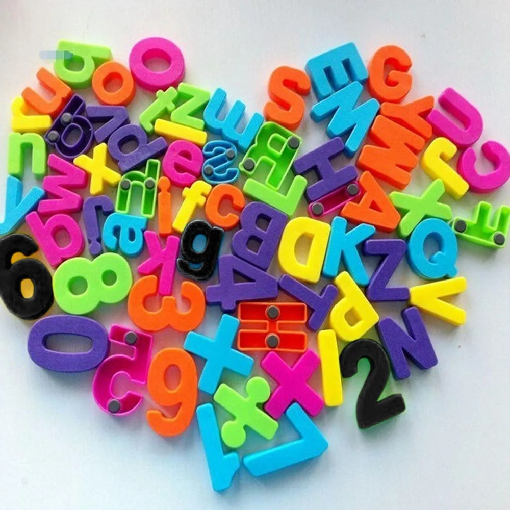 Подарочный набор магнитов обучающий Алфавит из 26 красочных магнитных букв холодильника и цифр образование обучение милые детские игрушки