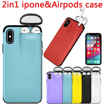 

for iPhone 11 Pro Max Case Xs Max Xr X 10 8 7 Plus Cover for AirPods Holder Hard Case New Design for AirPods Case Hot Sale