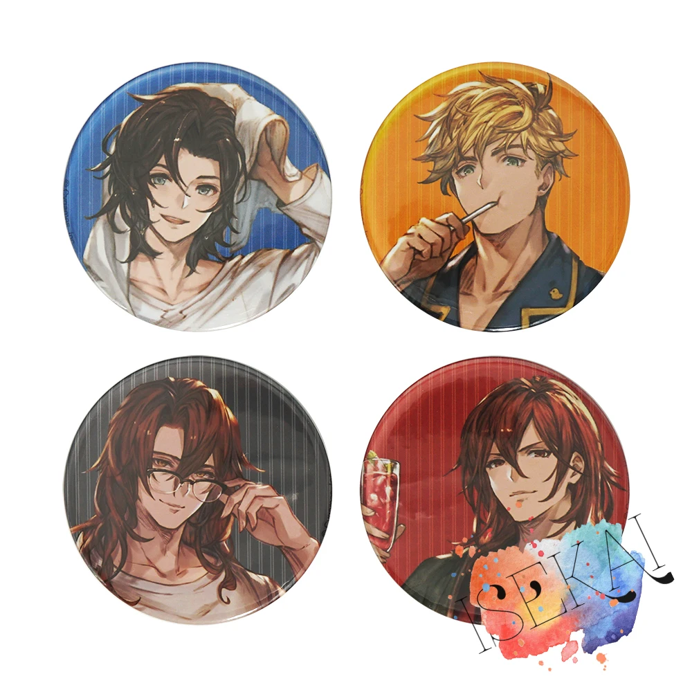 Granblue Fantasy Anime Distintivo Gioco Lancelot Vane Siegfried Percival Distintivo Spilla In Metallo Spilli