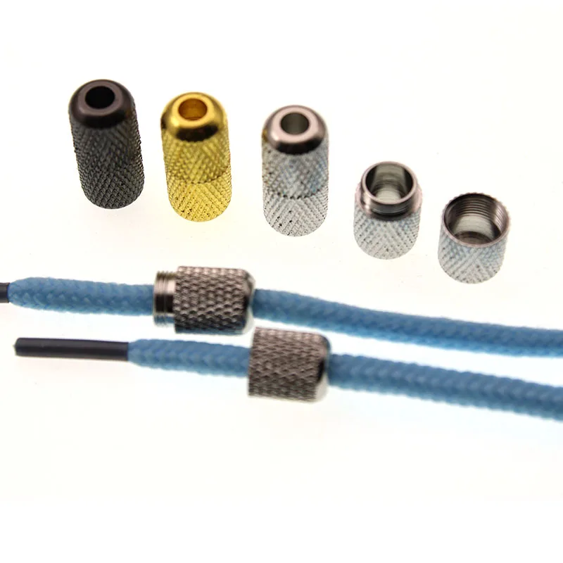 

6pcs 3.5mm Hole,Shoelace Buckle Convenient Tieless, Lazy Shoe Laces Buckle, DIY Jewelry Necklace Bracelet End Caps Connector