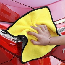 Сверхмягкое полотенце из микрофибры для мытья автомобиля 30*30 см, ткань для Сушки автомобиля, ткань для ухода за автомобилем, детальное полотенце для мытья автомобиля, не царапается