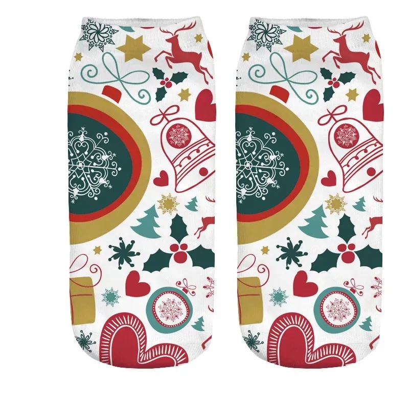 Новые популярные модели, 1 пара креативных мягких носков с рождественским дизайном для женщин, зимние теплые носки, подарок