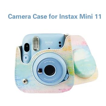 

Fujifilm Instax Mini 11 Camera Bag Case Oil Painting Art Instant Camera Shoulder Strap Bag Protector Cover Carrying Pouch