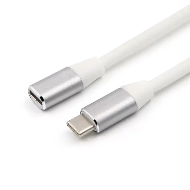 Алюминиевый сплав usb type C USB 3,1 мужчин и USB-C Мужской Женский удлинитель Кабель для передачи данных