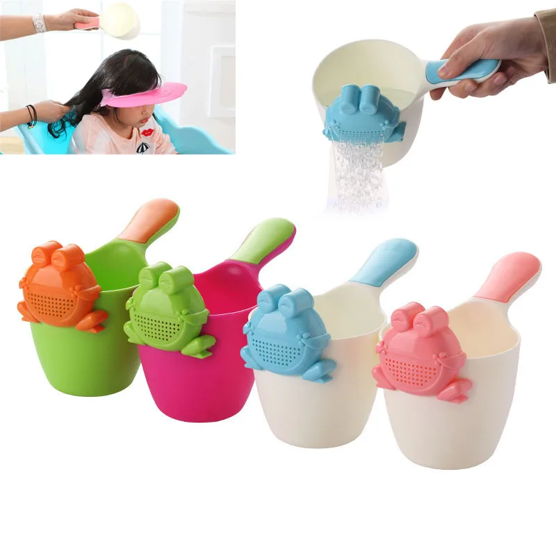 Baby Infant Children Shower Bath Toys Shampoo Shower Tool Kids Hair Washing Cup Rinser Gift Baby Tubs