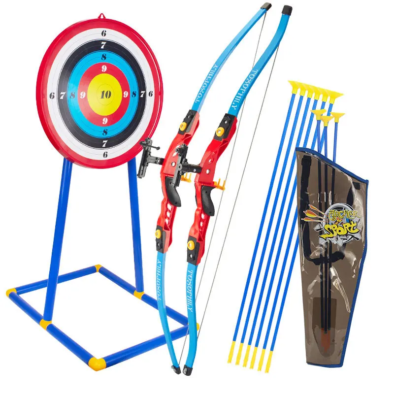 

Hot Selling Children Toys with Quiver Vertical Type Target Large Size Bow And Arrow Set Safe Sucker Adult Outdoor Sports