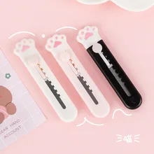 Mini coupe papier Style coréen Ins, mignon Kawaii, bricolage, couteau utilitaire à lettres, fournitures de papeterie scolaires et de bureau pour la maison