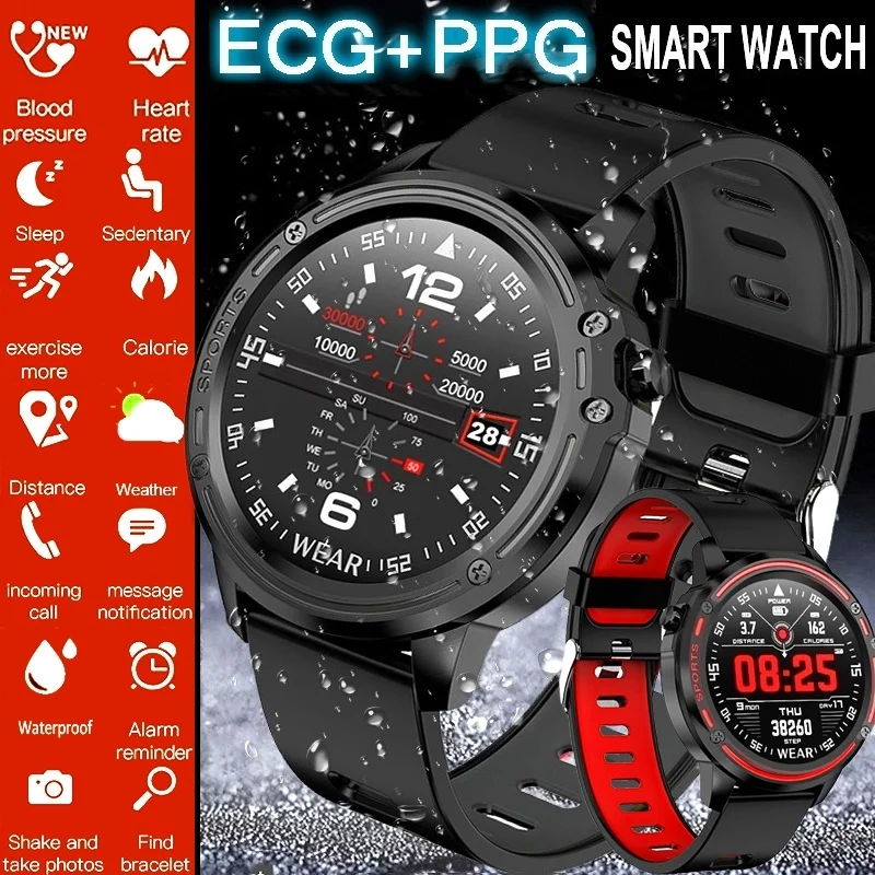 

2019 New Men Smart Watch IP68 Waterproof Heart Rate Blood Pressure Blood Oxygen Monitor Fitness Tracker Bluetooth Wristband