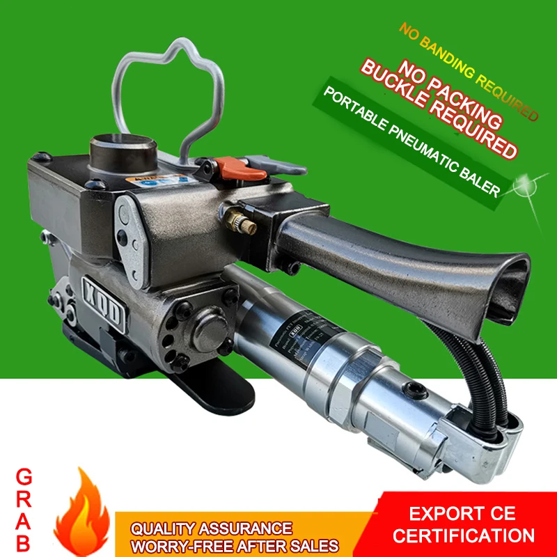 

Bundling Machine Pneumatic Hand-held Baler Pet Plastic Steel Strapless Strapping Machine PortableHigh-efficiency Pneumatic Baler