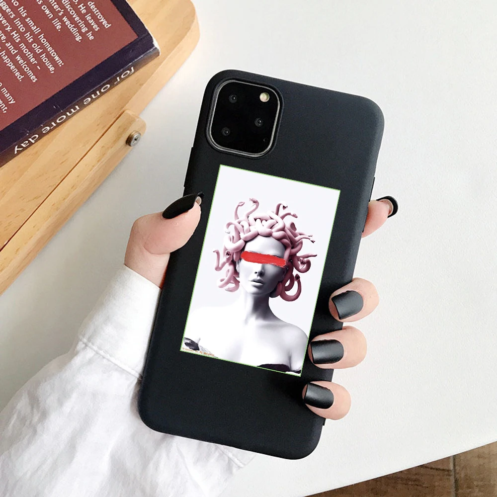 06 Давид Мона Лиза для iphone 11 11Pro Max 5S SE чехол для телефона для iphone XS Max XR X 6S 6 7 8 Plus мягкие ТПУ чехлы накладки оболочка - Цвет: 06
