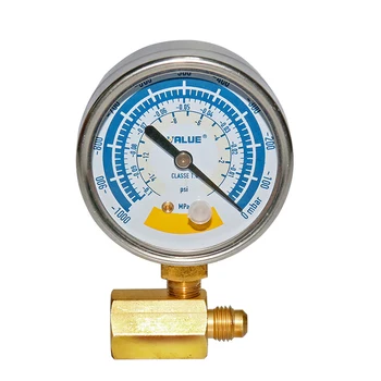 

vacuum pump vacuum gauge adapter tube fitting Refrigeration brass connector