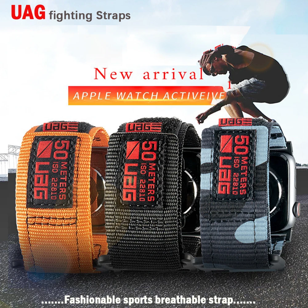 Ремешок нейлоновый для Apple watch band 44 мм 40 браслет magic loop iWatch series 7 6 5 4 Se 41/45 42 38 |