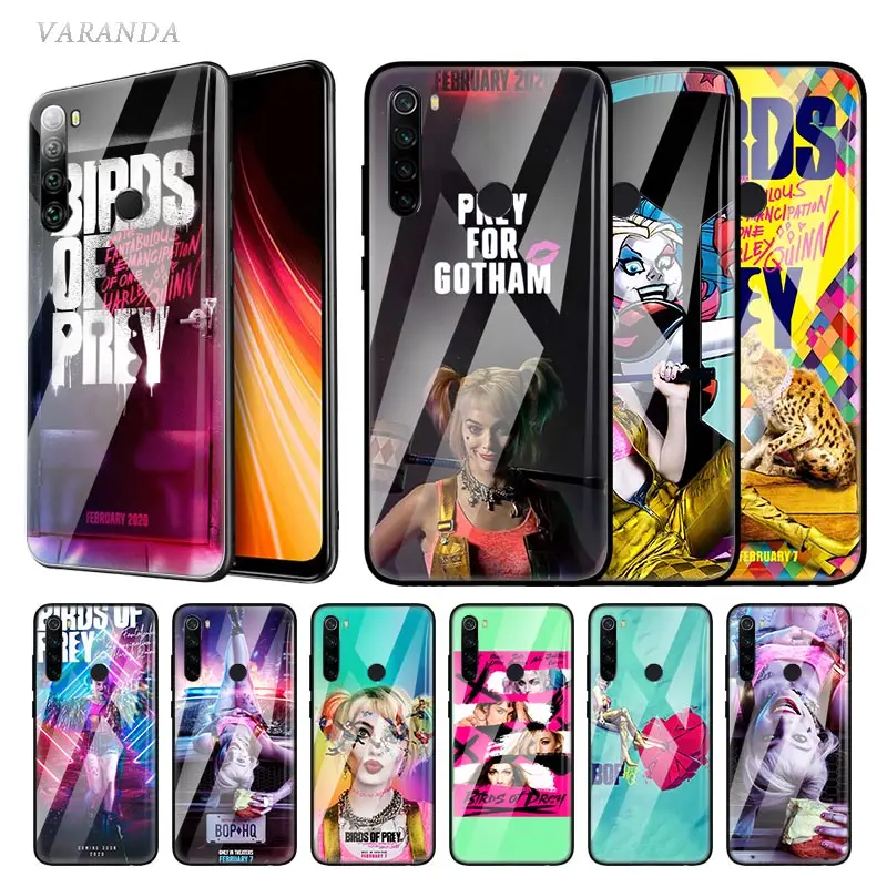 Birds of Prey Harley Quinn 2020 Glass Case For Xiaomi Redmi Note 8T 7 8 6 K20 K30 8A Mi A3 CC9 9T 10 Pro Tempered Phone Covers