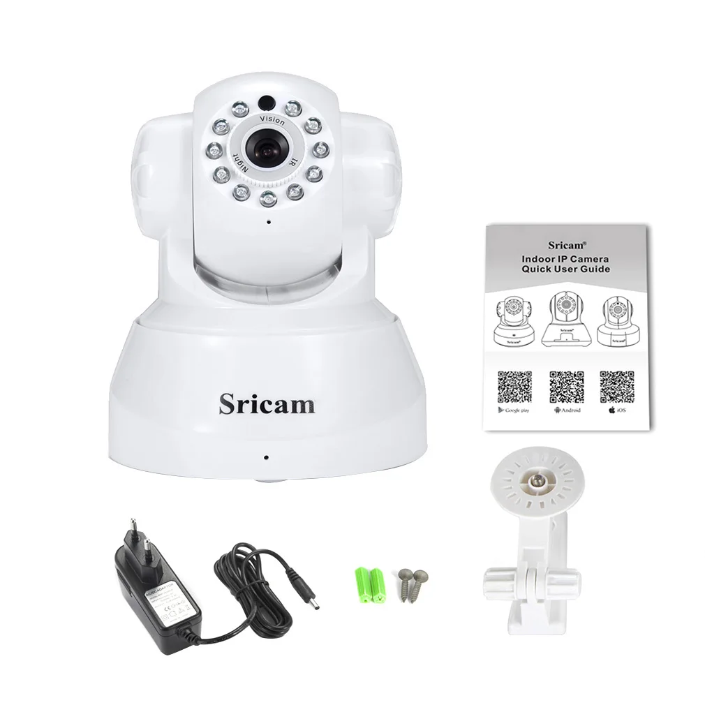 

Sricam Motion Detection Alarm Camera Network Wireless IP Camera Home Security Monitoring Support night vision Sp012 EU Plug