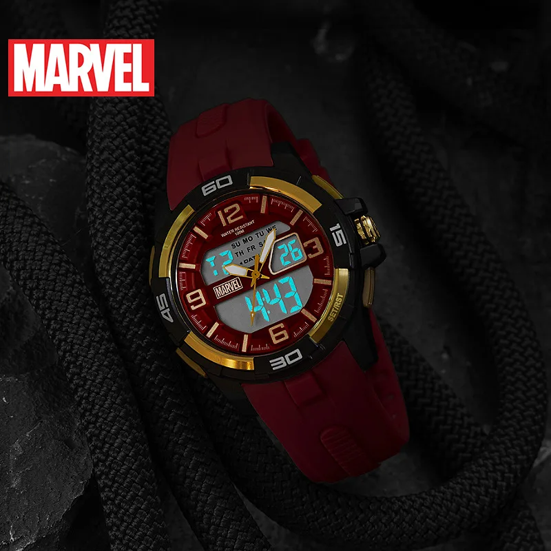 Мужские Цифровые спортивные часы MARVEL, 100 м, водонепроницаемые мужские часы, мужские электронные часы, классные спортивные часы для мужчин