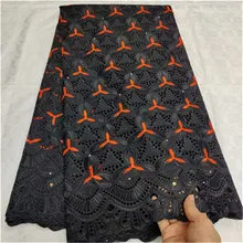 5 ярдов Африканское сухое кружево ткань хлопок кружево ткань швейцарские кружева Африканское сухое кружево высокое качество