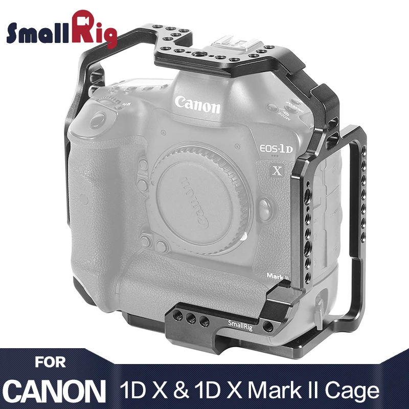 Клетка для камеры SmallRig для Canon EOS-1D X и 1D X Mark II с Рельсом Nato 1/4 3/8 резьбовые отверстия для микрофона DIY варианты 2365