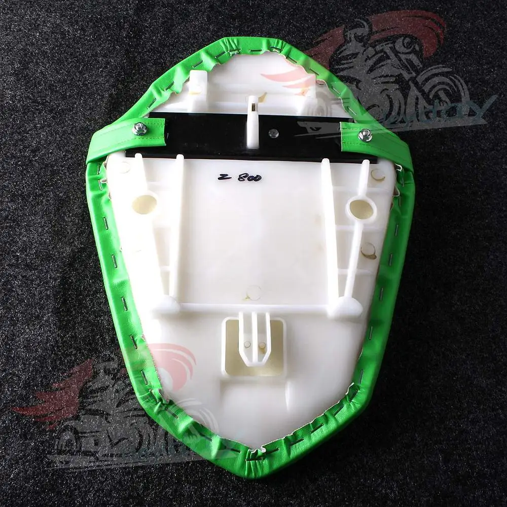 Кожаные задние пассажирские сиденья мягкая подушка для KAWASAKI Z800 2013- 13 14 15 16 зеленый задник
