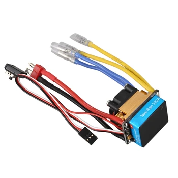 

320A Waterproof Brushed ESC for 1 / 2 Dual Motors Cooling Fan 2-3S 3 Modes 5V/3A BEC for RC Cars Truck